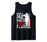 Être Un Papa est Un Choix Être Un Papa de l'armée est Un privilège US Débardeur