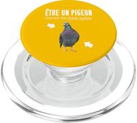 Etre Un Pigeon French for Think Twice Français Anglais PopSockets PopGrip pour MagSafe