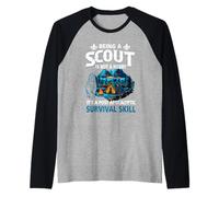 Être Un Scout n'est Pas Un Passe-Temps, C'est Une compétence de Survie Post-apocalyptique Manche Raglan
