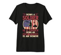 Être Un Soldat est Un Choix Être vétéran de l'armée est Un Honneur T-Shirt Haut de Gamme