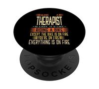 Être Un thérapeute est Facile, C'est comme Faire du vélo PopSockets PopGrip Adhésif