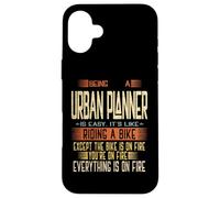 Être un urbaniste est facile, c'est comme faire du vélo Coque pour iPhone 16 Plus