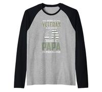 Être un vétéran est un honneur Être Papa n'a pas de prix Manche Raglan