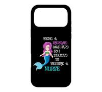 Être Une sirène était Difficile, Alors J'Ai décidé de Devenir infirmière Coque pour iPhone 17 Pro Max