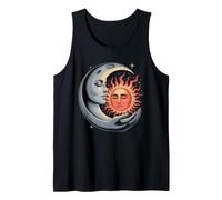 Étreinte céleste Soleil & Lune - Art Mystique de l'harmonie Cosmique Débardeur