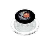 Étreinte céleste Soleil & Lune - Art Mystique de l'harmonie Cosmique PopSockets PopGrip pour MagSafe