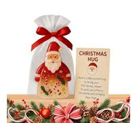 Étreinte De Noël - Charme Et Souvenir Du Père Noël | Cartes De Fêtes Comprenant Des Sacs | pour Femmes Filles Adultes Famille Amis Collègues Enseignants