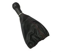 ETRGAQAX Compatible Avec Seat Pour Ibiza 1996 1997 1998 1999 2000 2001 5 Pour Speed Levier De Vitesse MT Avec Coutures Rouges Et Noires En PU