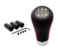 ETRGAQAX Compatible Avec Universel Avec 5 Vitesses Pommeau De Levier De Vitesse Manuel Adaptateur M8 M10 M12 Pièces De Réparation Pour Levier De Vitesse(Red)