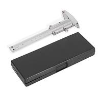 Étrier à Vernier en métal de 0 à 100 mm, Outil de Mesure de précision pour Le Traitement des Bijoux, étrier à Double échelle avec vis de Blocage pour Les mesures de Profondeur exte