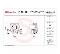 Étrier de frein BREMBO F BR 071