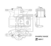 Étrier de frein Essieu avant droit (1-pistons) 180917 FEBI BILSTEIN pour MAZDA