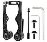 Étrier de Frein pour v-brake Aluminium Court Léger Étrier de | Alliage 6061 lÃ©ger, conception courte, montage pour rapide, idÃ©al vÃ©lo pliant, finition noire mate(Short-arm Black)