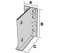 Simpson – Étrier à âmes intérieures ETNM – Acier galvanisé – 70 x 135 x 130 mm