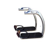 Étrier, étrier en acier inoxydable, fournitures équestres, éperons, étrier de sécurité robuste pour selle de tuyau pour l'équitation anglaise en plein air hommes et femmes enfants accessoires, pour f