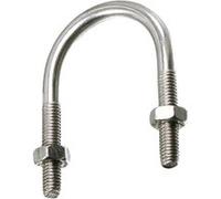 Etrier fileté zingué 77 pour tube ISO avec écrous boîte de 5 - - 3375077
