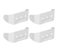 Étrier Fixation Pluie Alu pour Tuyau 50x75mm Étrier Fixation(A) | Alliage pour aluminium pour robuste, anti-, pour conduit 2x3 pouces, lot de 4 blanc