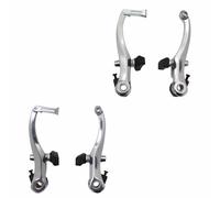 Etrier frein vtt-city v-brake alu argent (2 paires) 110mm compatible garde-boue
