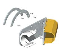 Etrier pour lisse dégondable avec chute de la lisse à l'ouverture totale CAME G028011