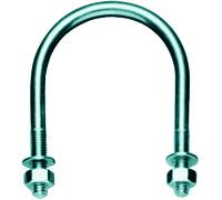 Étrier zingué série légere 4' d.8mm tube 115mm écrou +rondel LEVAC - 5271MG