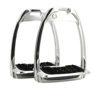 Étriers Aluminium Incliné Ultra Grip Aluminium/Noir Flex-On Hunter H Argenté TU