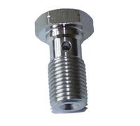 Étriers de frein à disque Boulon banjo simple double en acier inoxydable M10x1 M10x1,25 pour pompe d'étrier de maître-cylindre d'embrayage de frein Caliper Brake(Single M10x1)