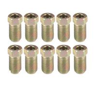 Étriers de Frein Essieu Arrière Lot de 10 raccords d'extension de conduite de frein 3/8" - 24 filetages pour tube de conduite de frein en acier 3/16" pour voiture Caliper Brake