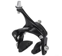 Étriers de frein réglables à double pivot en aluminium haute résistance pour une action de freinage supérieure (clip arrière noir)