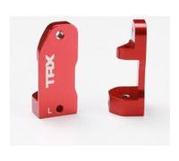 Etriers de fusees (30 degres) alu anodises rouge gauche et droit G