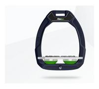 Étriers de sécurité d’équitation Plat Grip Aluminium/Gris/Vert Flex-On Safe-On Gris TU