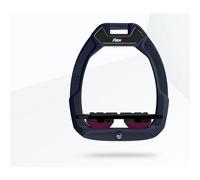 Étriers de sécurité d’équitation Plat Grip Aluminium/Noir/Prune Flex-On Safe-On Gris TU