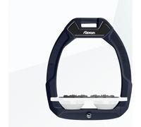 Étriers de sécurité d’équitation Plat Ultra Grip Aluminium/Blanc/Marine Flex-On Safe-On Gris TU