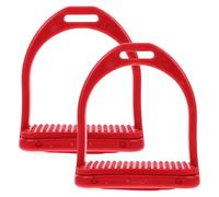 Étriers de Sécurité pour Selle de Cheval en Pom Rouge, Légers | Selles Western, Nettoyage Facile, Design Moderne, Utilisateurs Débutants et Sorties de Randonnée, Usage en Leçon
