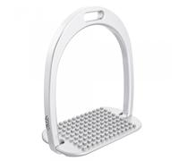 Étriers équitation aluminium classique plancher incliné Alfa Jump Argenté L