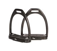 Étriers équitation aluminium coloré Harry's Horse Noir 11 cm
