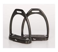 Étriers équitation aluminium coloré Harry's Horse Noir 12 cm