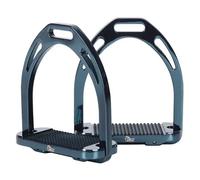 Étriers équitation aluminium Harry's Horse Beugels Bleu 12 cm