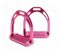 Étriers équitation aluminium Harry's Horse Beugels Rose 12 cm