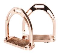 Étriers équitation aluminium Harry's Horse Beugels Rose 12 cm