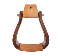Étriers équitation en bois western Pool's Marron TU