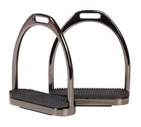 Étriers équitation en inox Harry's Horse Fillis Gris 12 cm