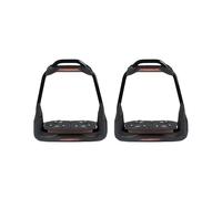 Étriers équitation Freejump Air’s Full Black (plancher 10° œil 0°) Marron TU