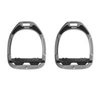 Étriers équitation Green Composite incliné grip Flex-On Gris TU
