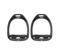 Étriers équitation Green Composite incliné ultra grip Flex-On Gris TU