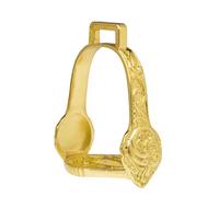 Étriers équitation Hispano Hipica Portugues Alta Escola Doré 11,5 cm