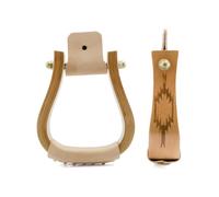 Étriers western en bois Pool's Design Beige TU