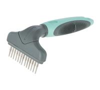 Kerbl Pet Étrille de démêlage 1 rangée Turquoise/Gris, 15X9cm