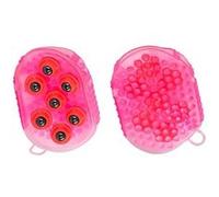 Magnet-Massage-Striegel, rosa