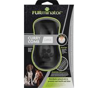 Étrille L pour chiens et chevaux FURminator, à presque tous les types de pelage, Élimine la poussière et masse délicatement la peau, Étrille de toilettage à picots en caoutchouc, pour un pelage propre