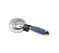 Étrille métallique ronde avec poignée en gel Waldhausen Noir 24 cm